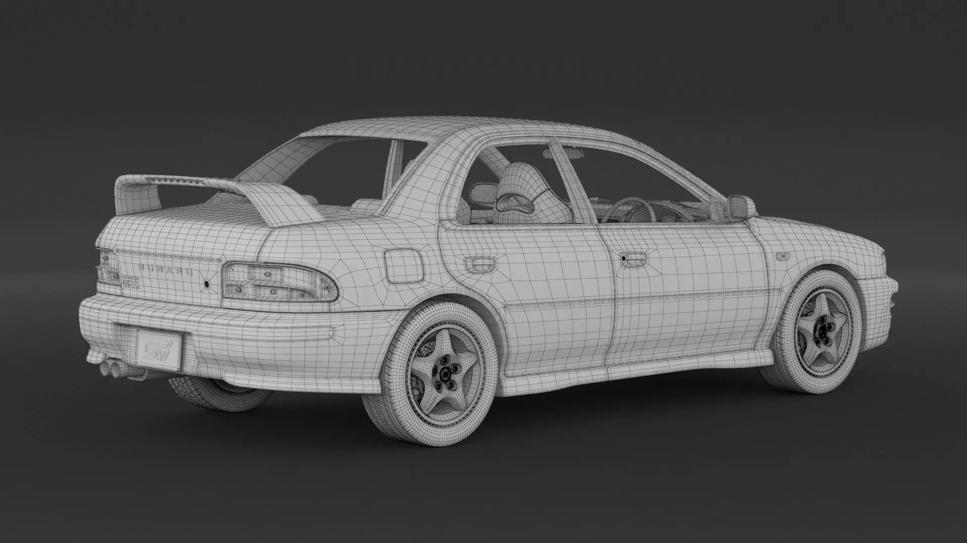 Subaru Impreza WRX STI 3D model_8