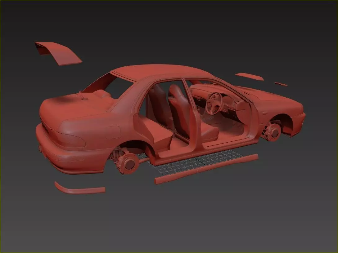 Subaru Impreza WRX STI 3D model_14