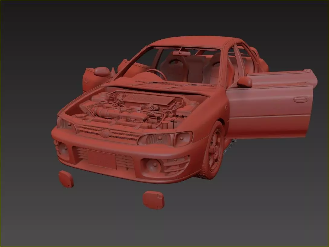 Subaru Impreza WRX STI 3D model_11