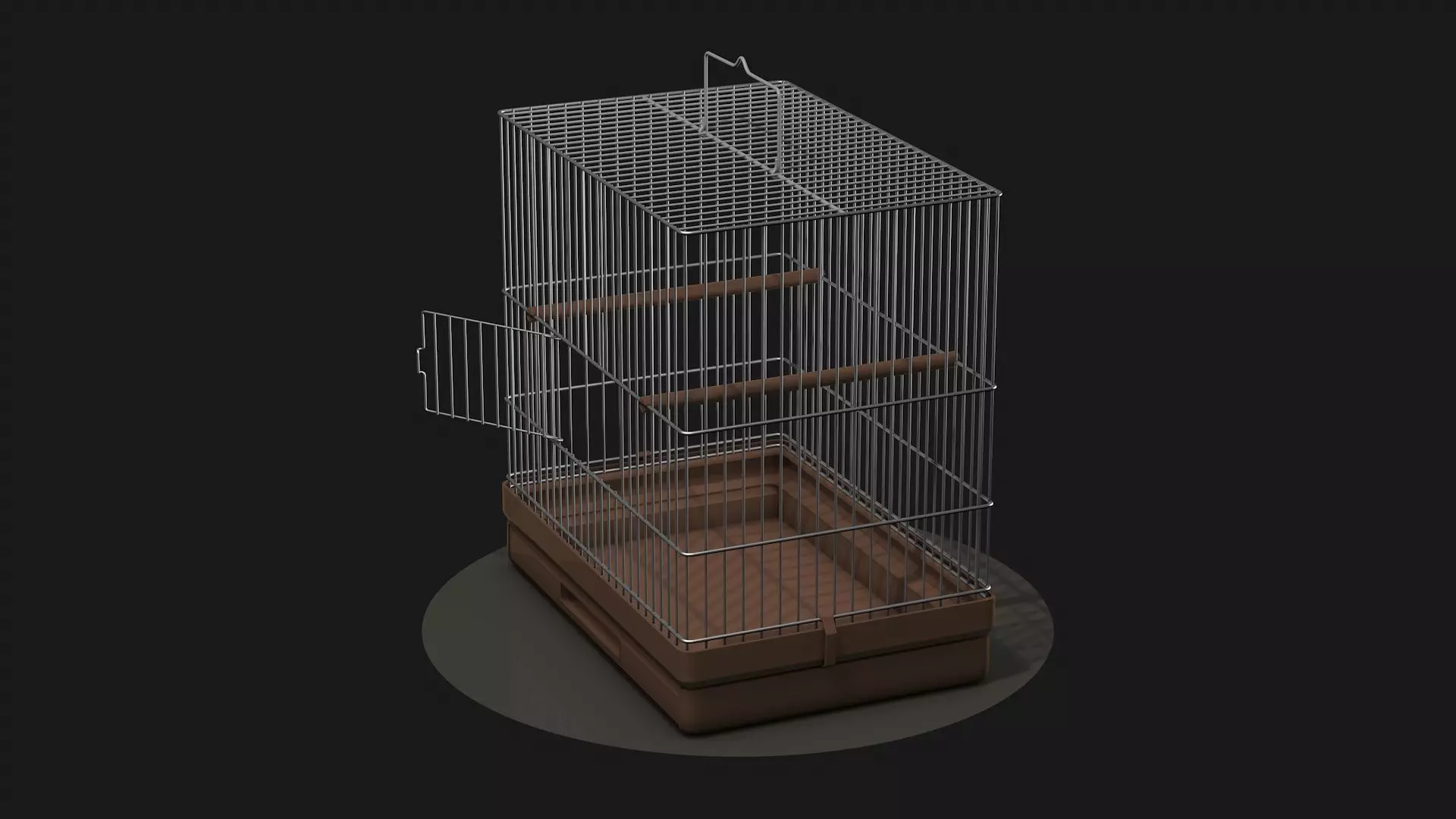 Bird cage 3D model_3