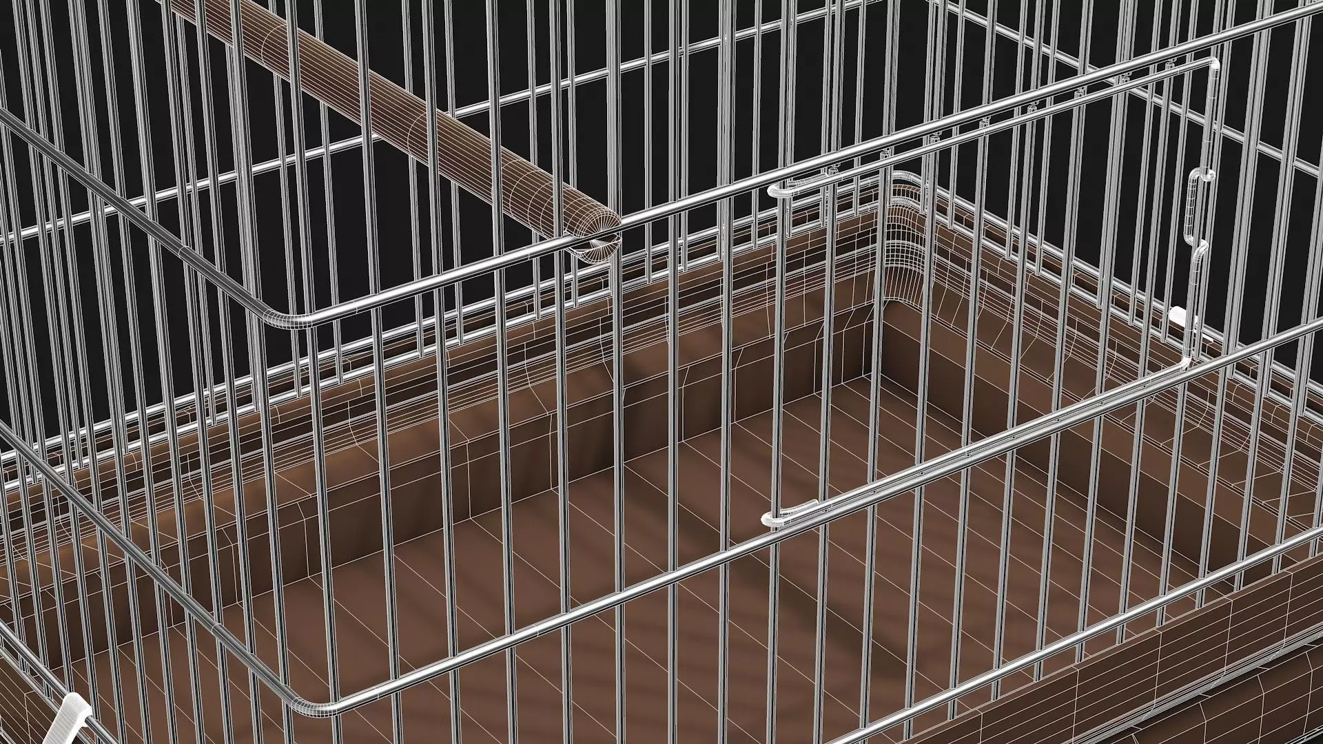 Bird cage 3D model_9