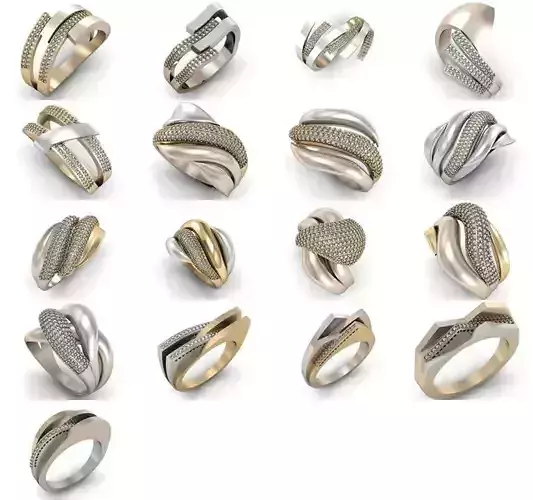 17 Ring Jewelry 3dm