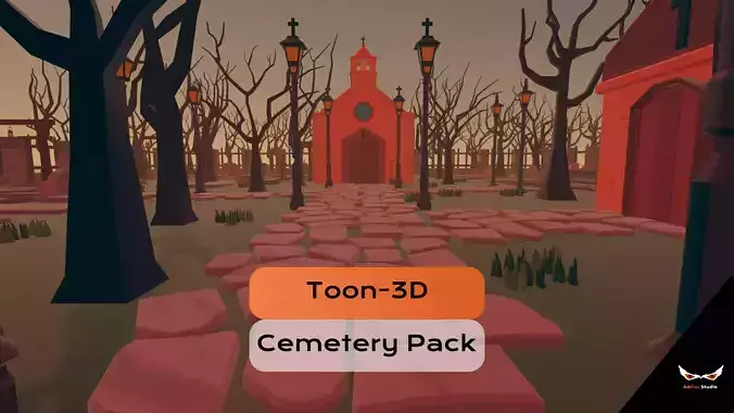 Toon3D-Cemetery Pack