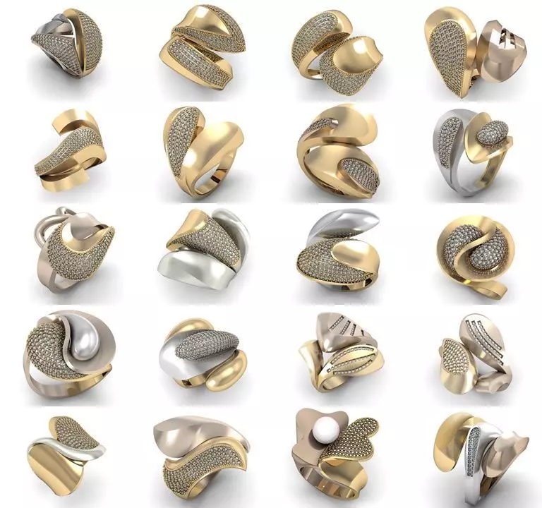 20 Ring Fantasy 3dm 3D print model_0