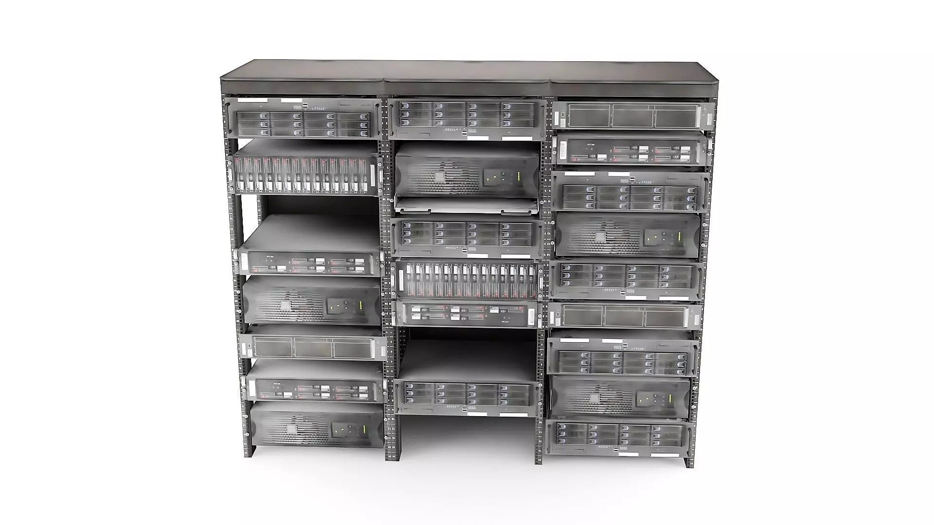 Server Rack Free 3D model_1