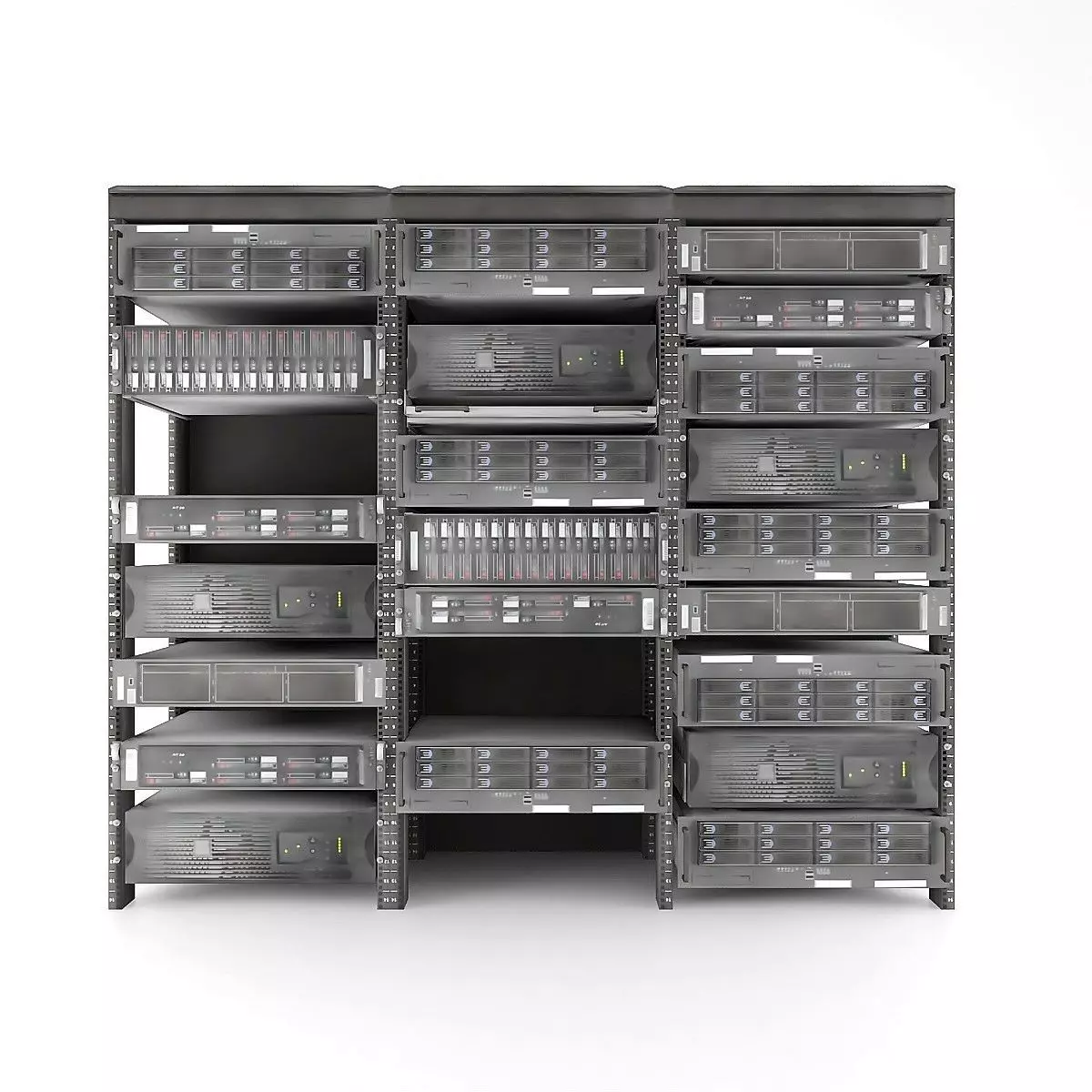 Server Rack Free 3D model_0