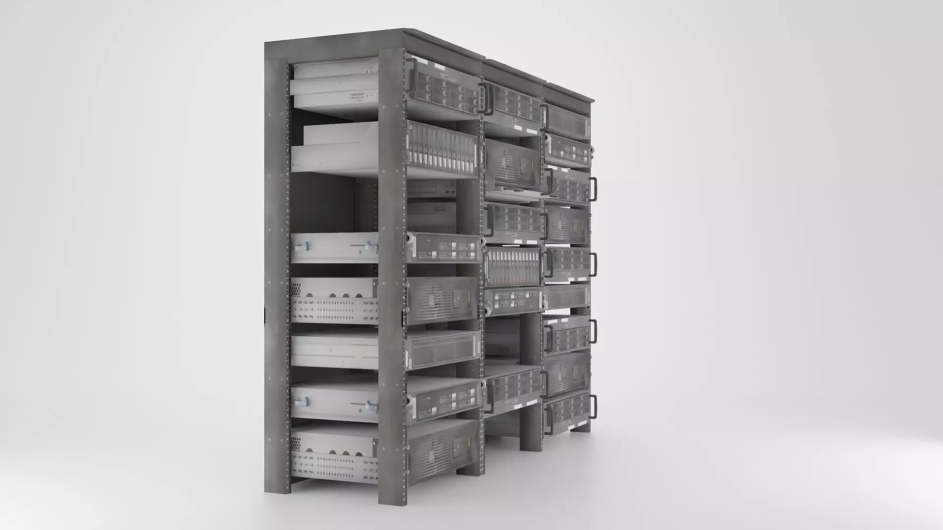 Server Rack Free 3D model_5