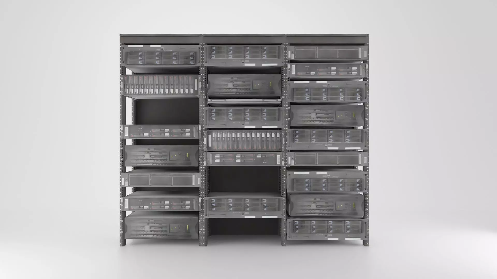 Server Rack Free 3D model_4