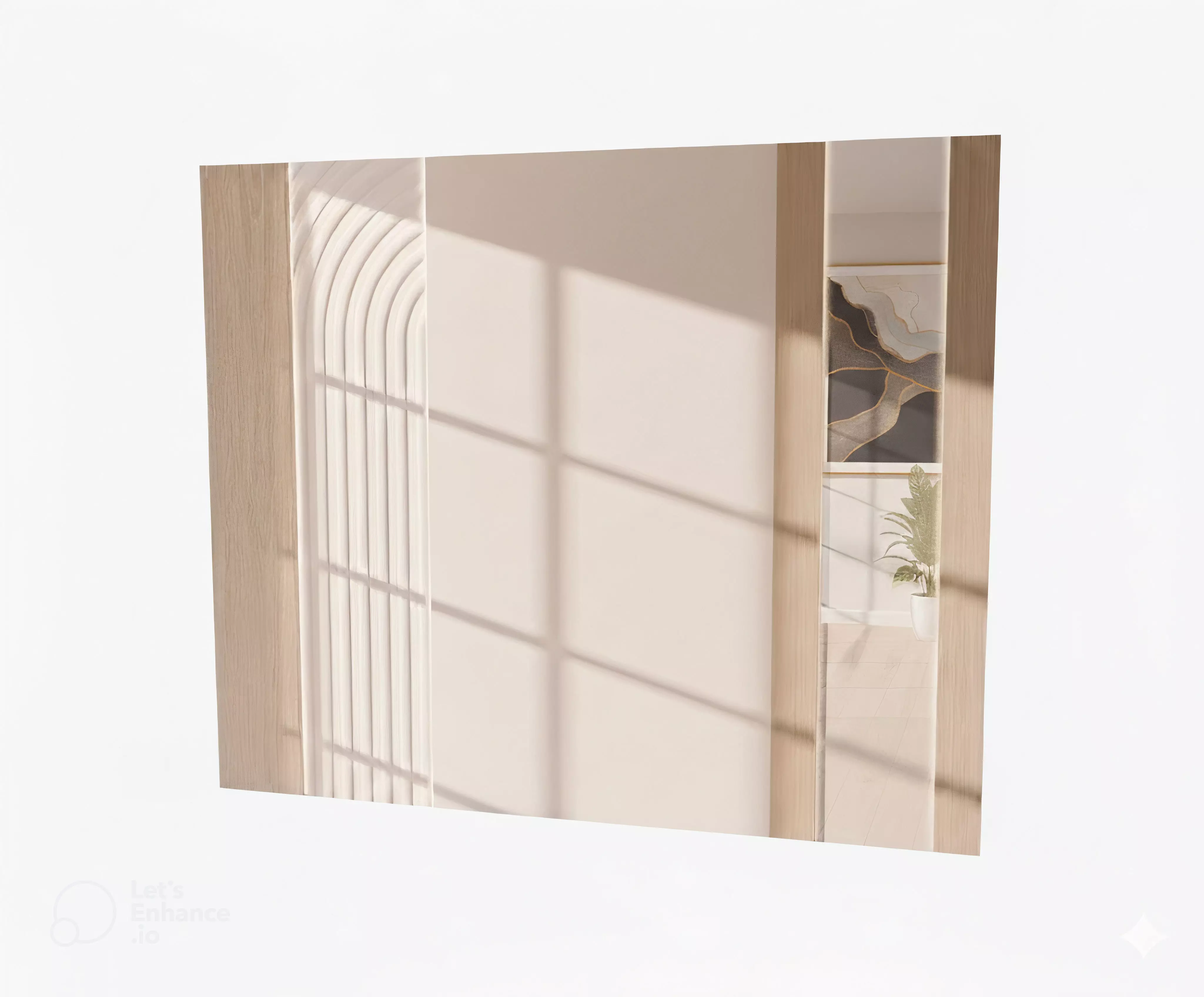 wood wall panel 3D print model_0