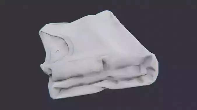 Grey Folded Workout Shirt