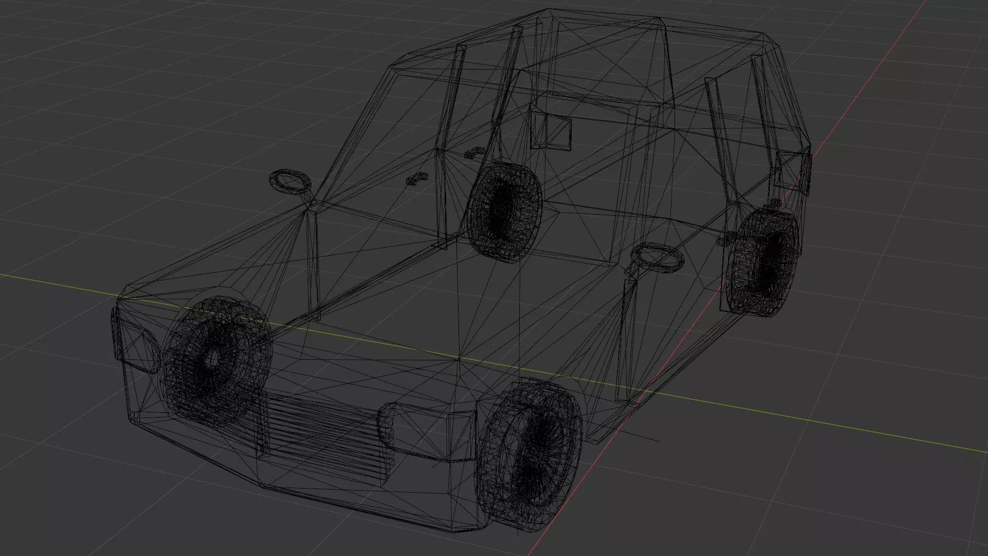 Low Poly White SUV Car Stylized 3D Model Low-poly 3D model_5