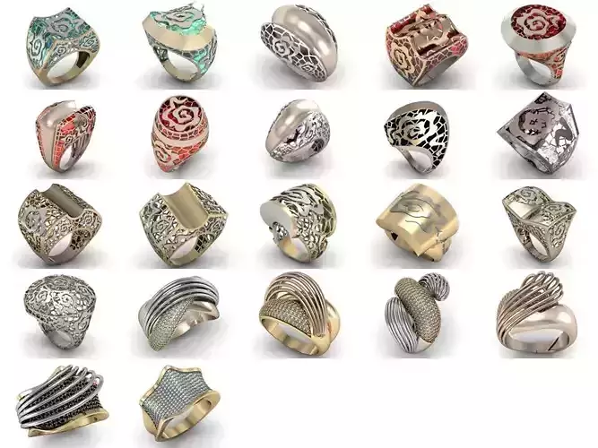 22 Ring jali  Fantasy 3dm