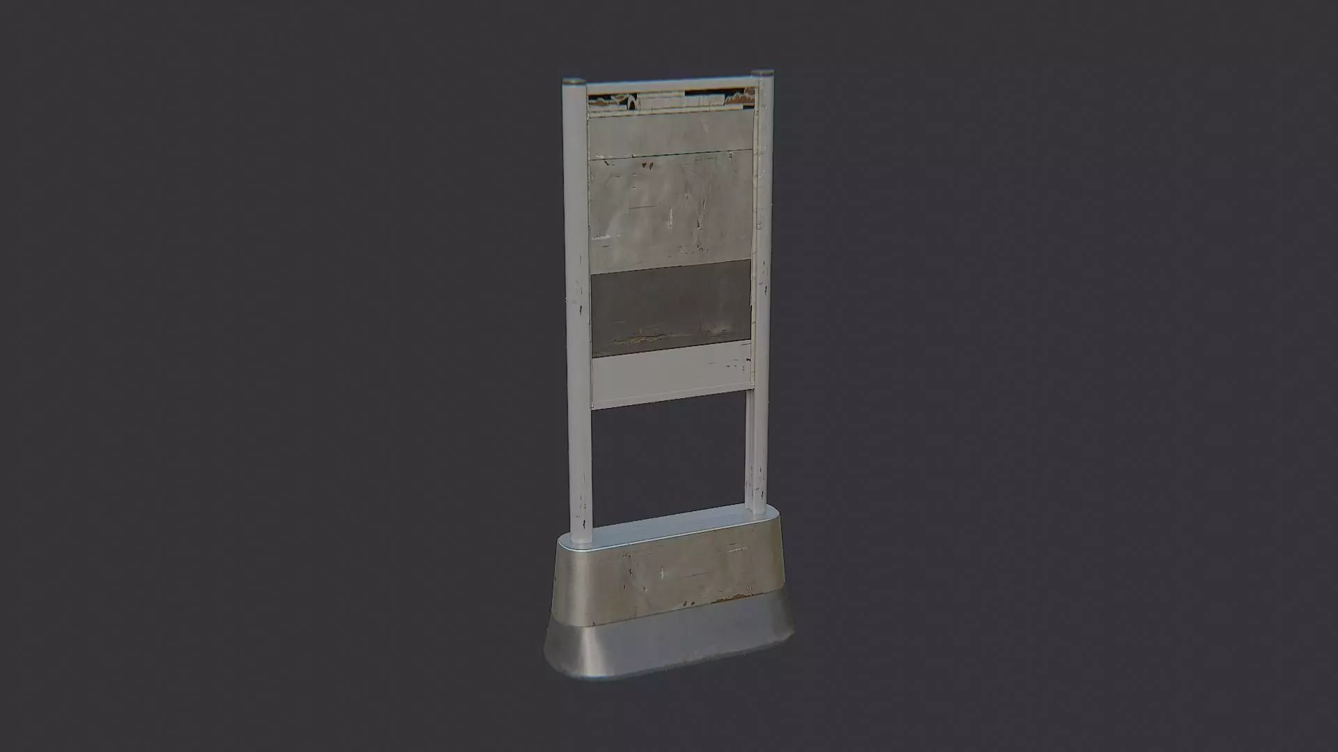 Piccadilly Street Sign Stand Outdoor Decor Low-poly 3D model_2