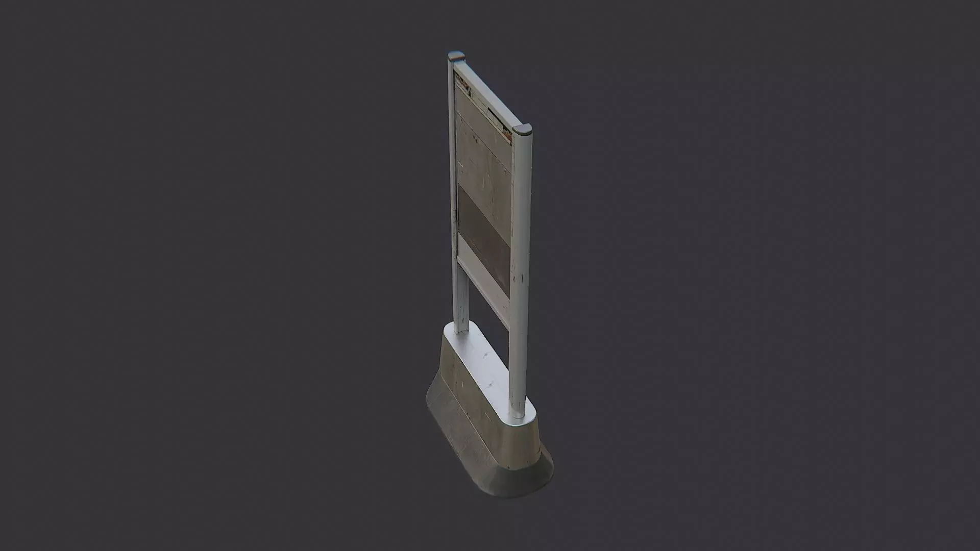 Piccadilly Street Sign Stand Outdoor Decor Low-poly 3D model_3