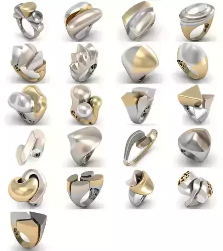 21 Ring Jewelry 3dm