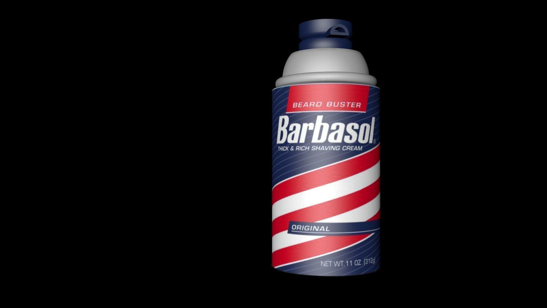 Barbasol Can from Jurassic Park Free 3D model_2