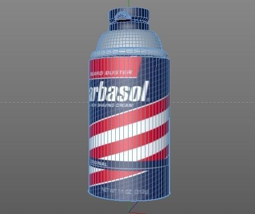 Barbasol Can from Jurassic Park Free 3D model_1
