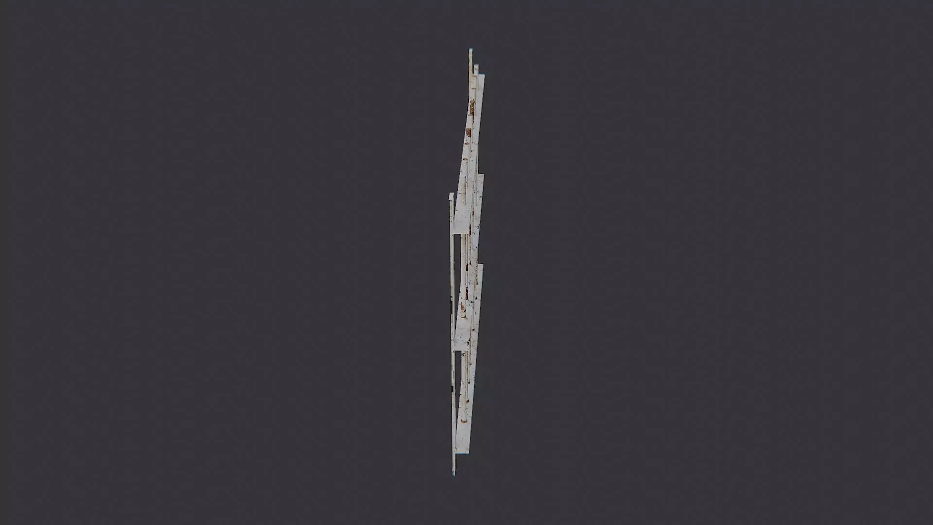 Exterior Metal Bar Window Grill Low-poly 3D model_3