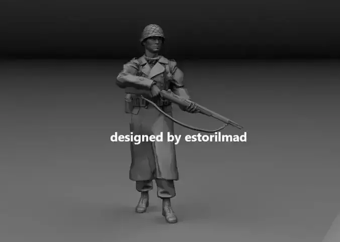 WW2 AMERICAN SOLDIER IN THE ARDENES BASTOGNE V4