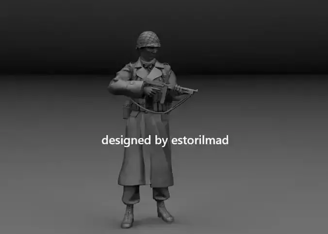 WW2 AMERICAN SOLDIER IN THE ARDENES BASTOGNE V5