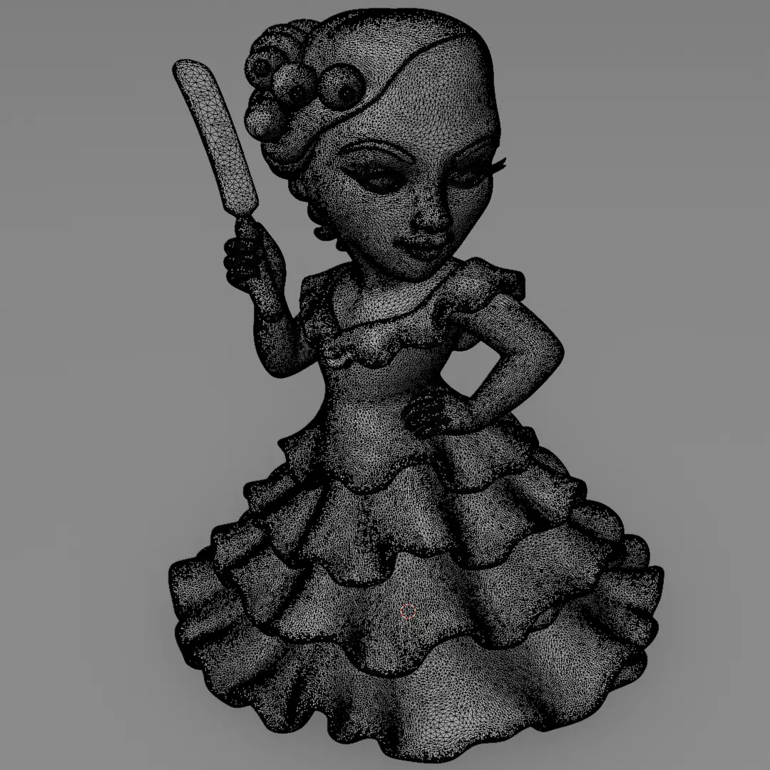Prosciuttina Senora New Brainrot figurine Model for 3D printing 3D print model_11