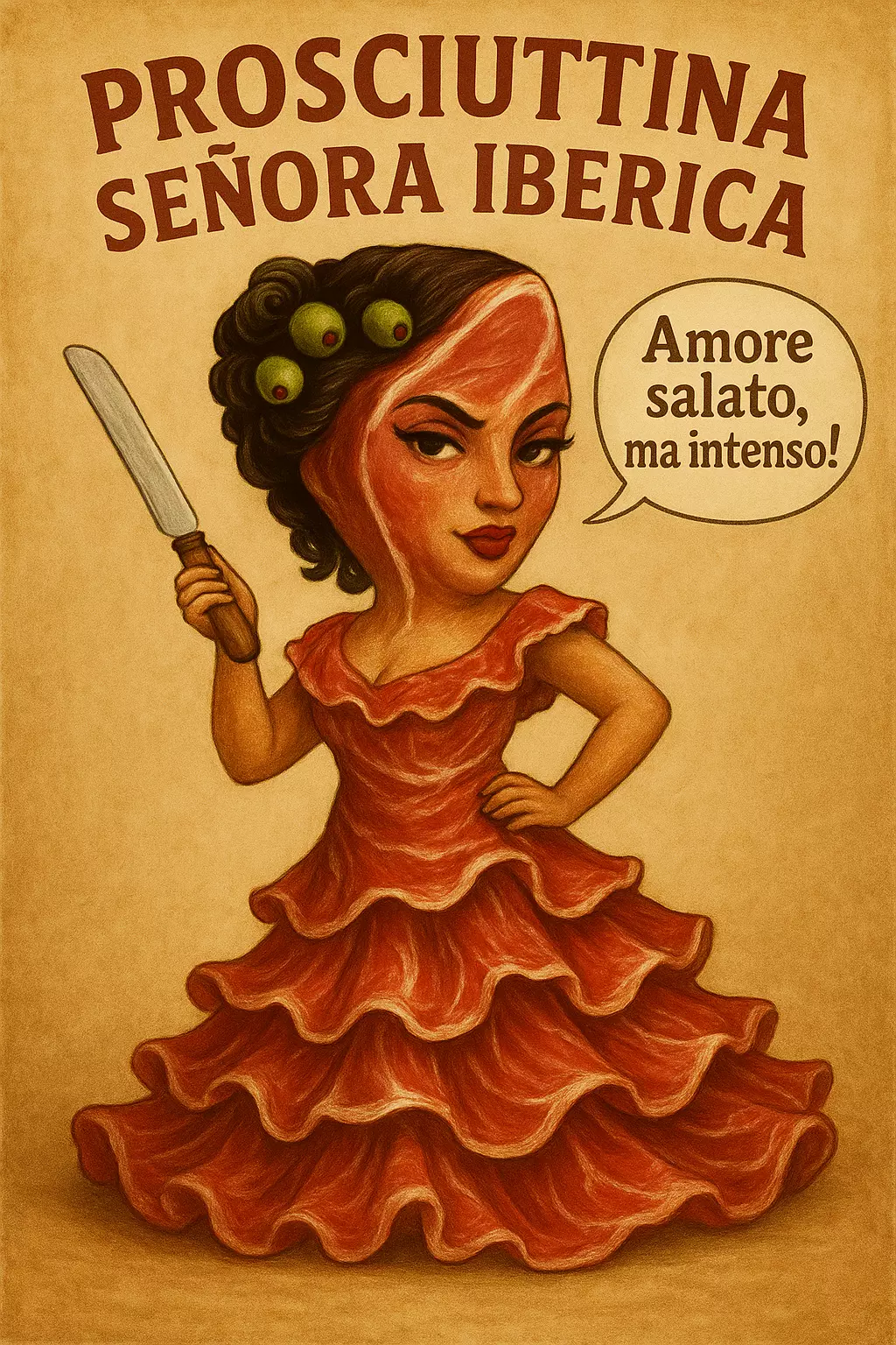 Prosciuttina Senora New Brainrot figurine Model for 3D printing 3D print model_1