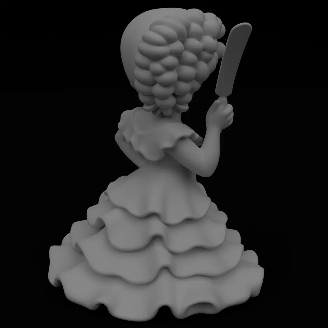Prosciuttina Senora New Brainrot figurine Model for 3D printing 3D print model_2