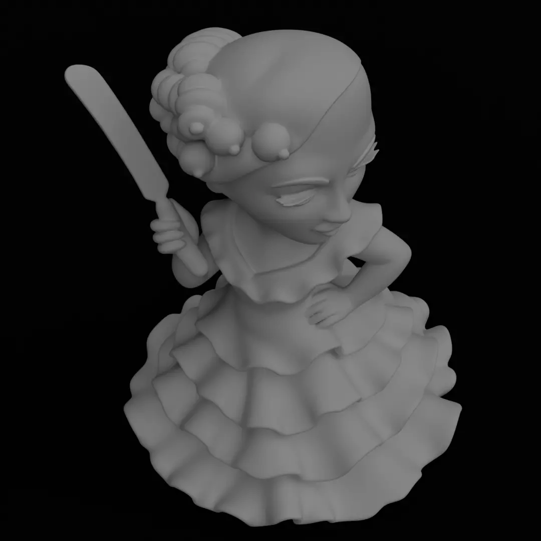 Prosciuttina Senora New Brainrot figurine Model for 3D printing 3D print model_8