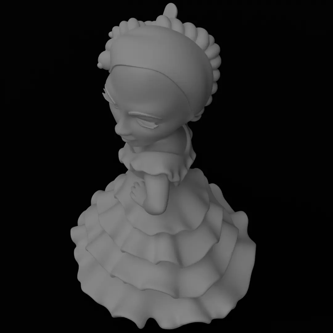 Prosciuttina Senora New Brainrot figurine Model for 3D printing 3D print model_9