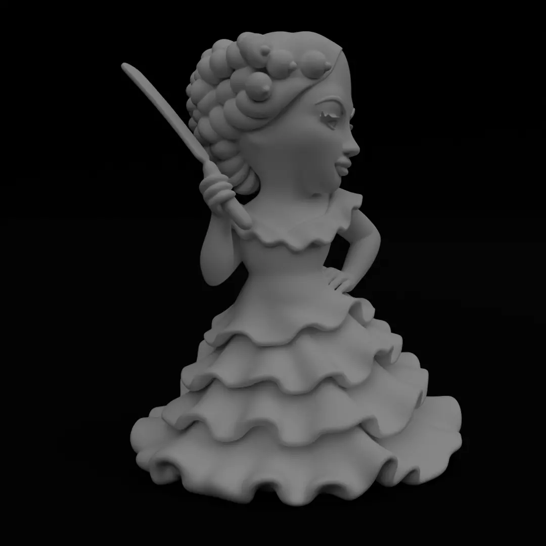 Prosciuttina Senora New Brainrot figurine Model for 3D printing 3D print model_4