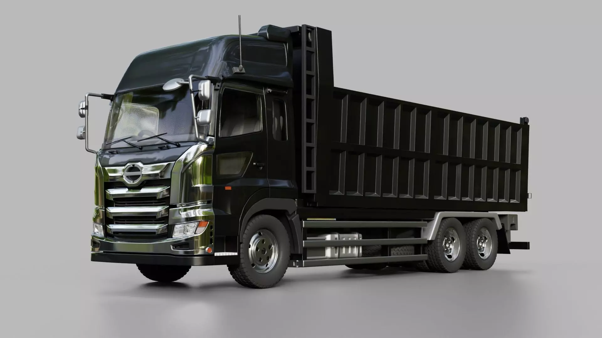 Hino Profia Dump Truck 3D model_0