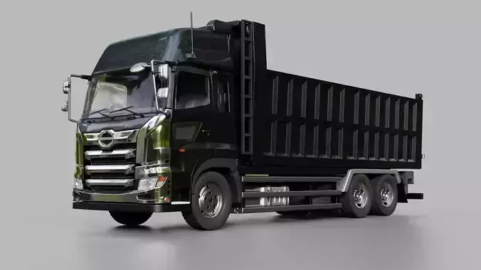 Hino Profia Dump Truck 3D model Hino Profia Dump Truck 3D model