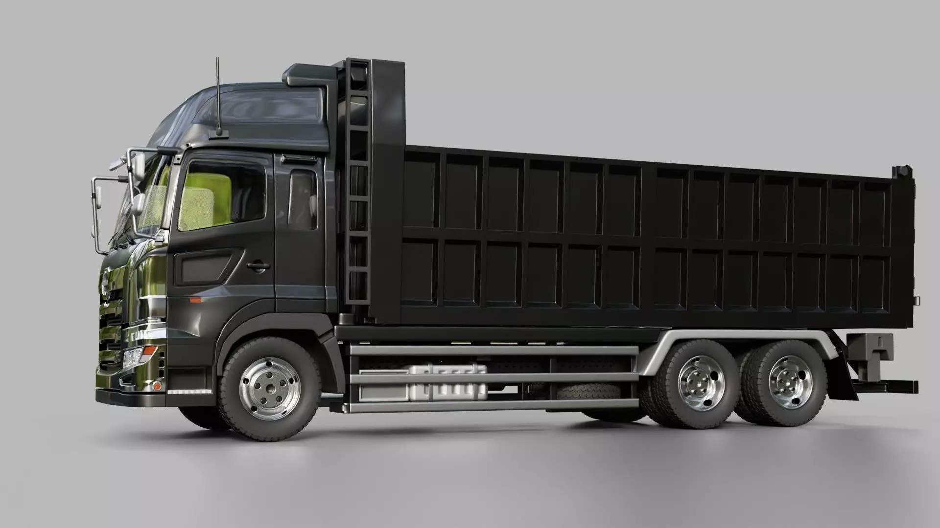 Hino Profia Dump Truck 3D model_11