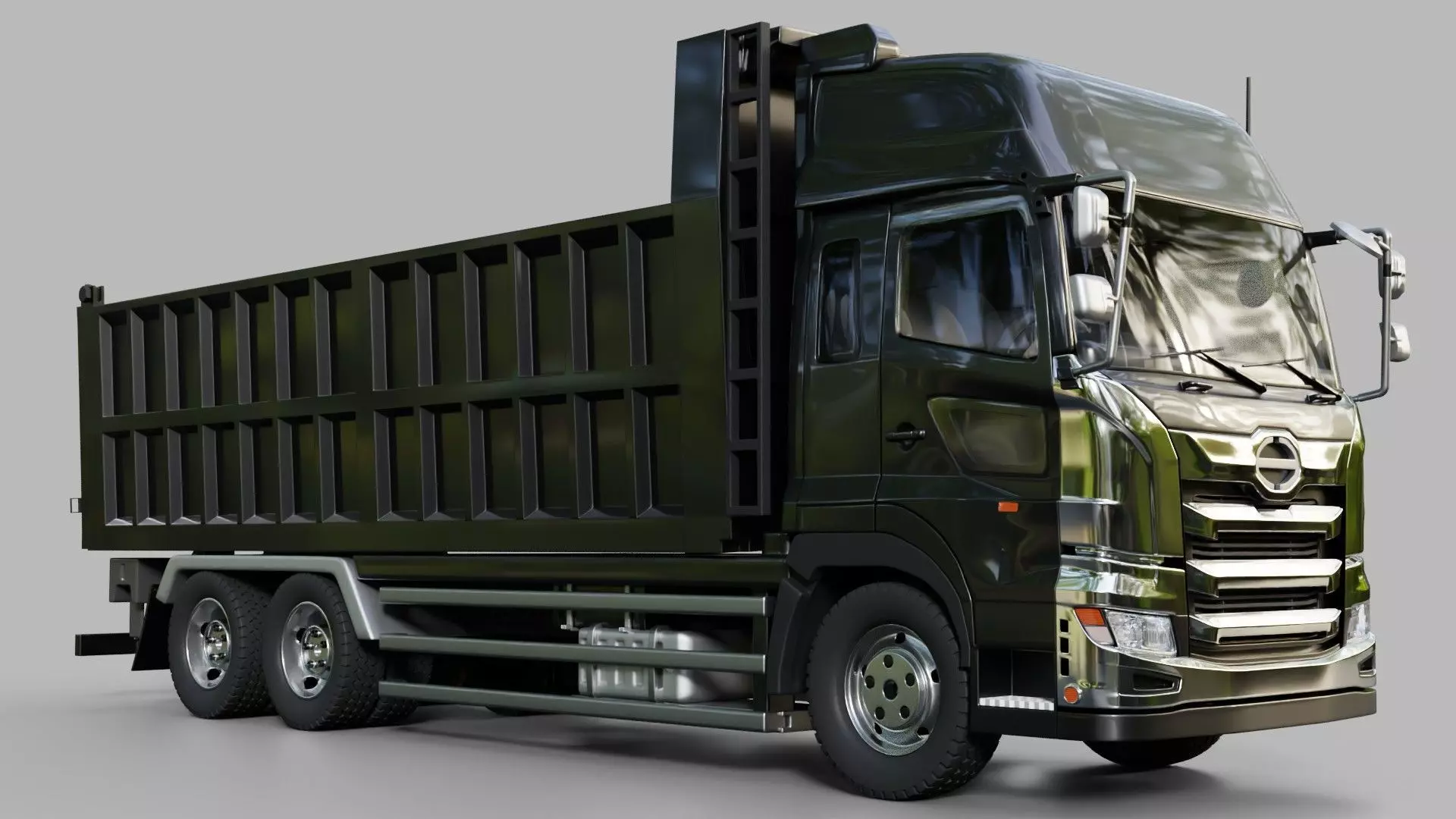 Hino Profia Dump Truck 3D model_3