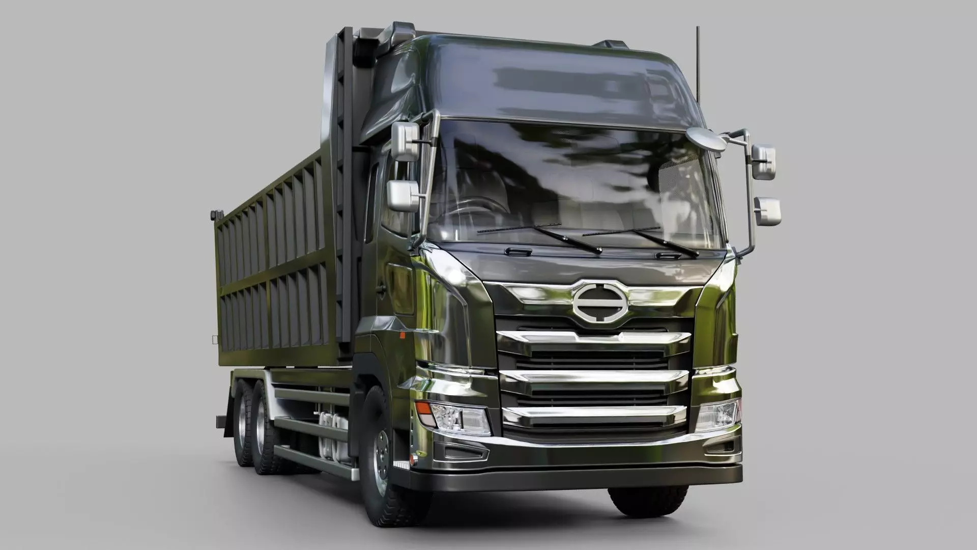 Hino Profia Dump Truck 3D model_7