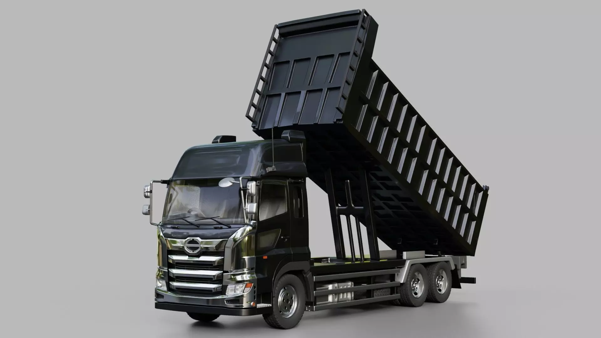 Hino Profia Dump Truck 3D model_1