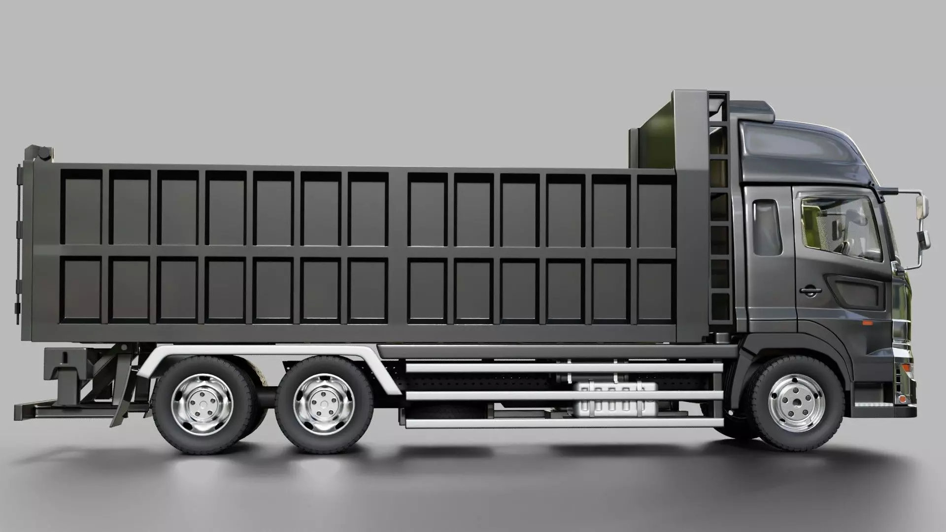 Hino Profia Dump Truck 3D model_12