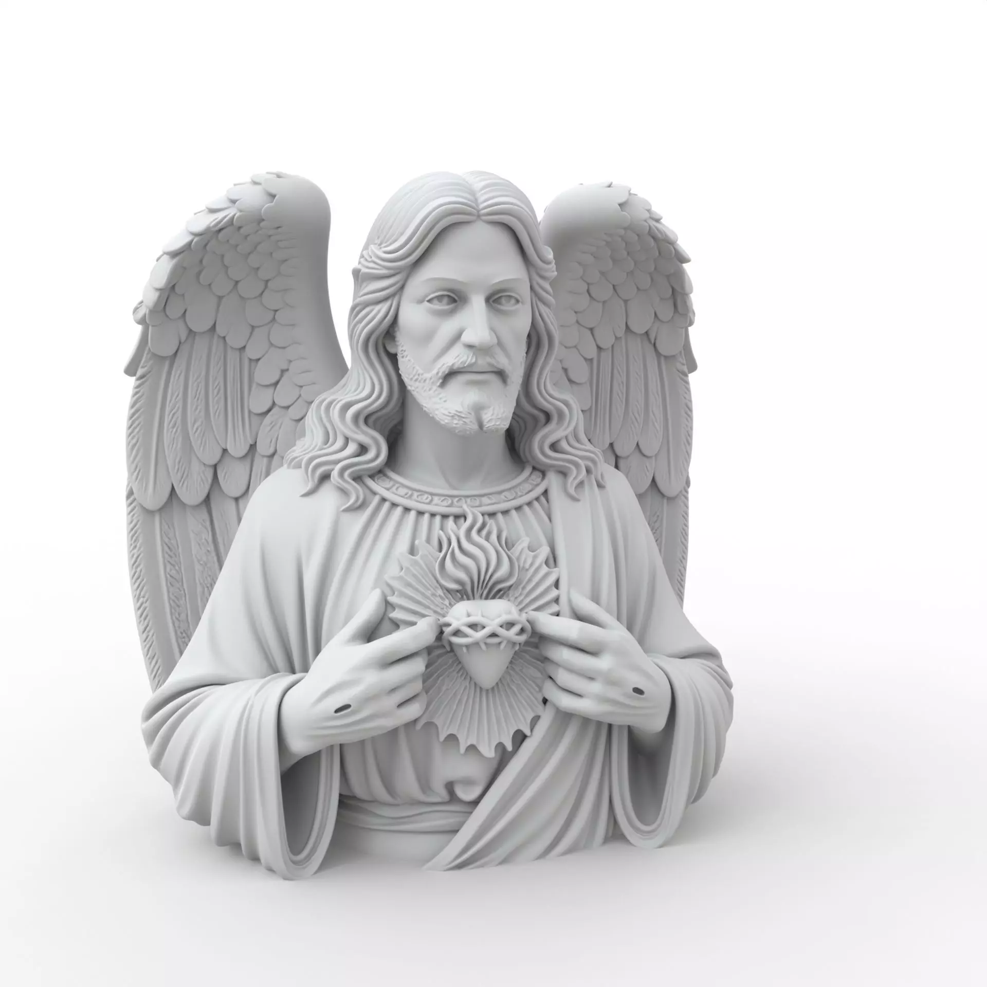 Jesus Christ Bust Jesus Christ Bust 3D Model for Printing 3D print model_33