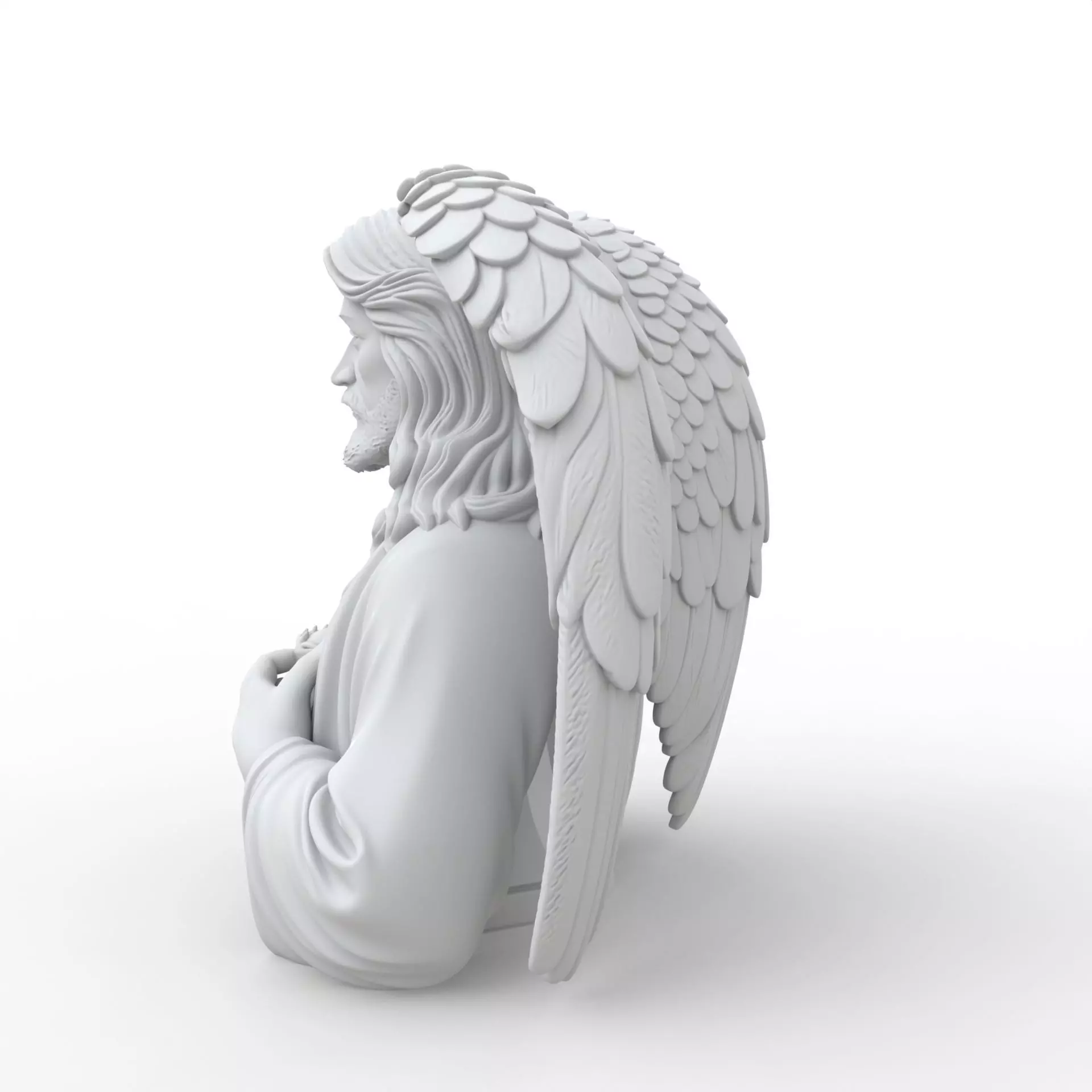 Jesus Christ Bust Jesus Christ Bust 3D Model for Printing 3D print model_13