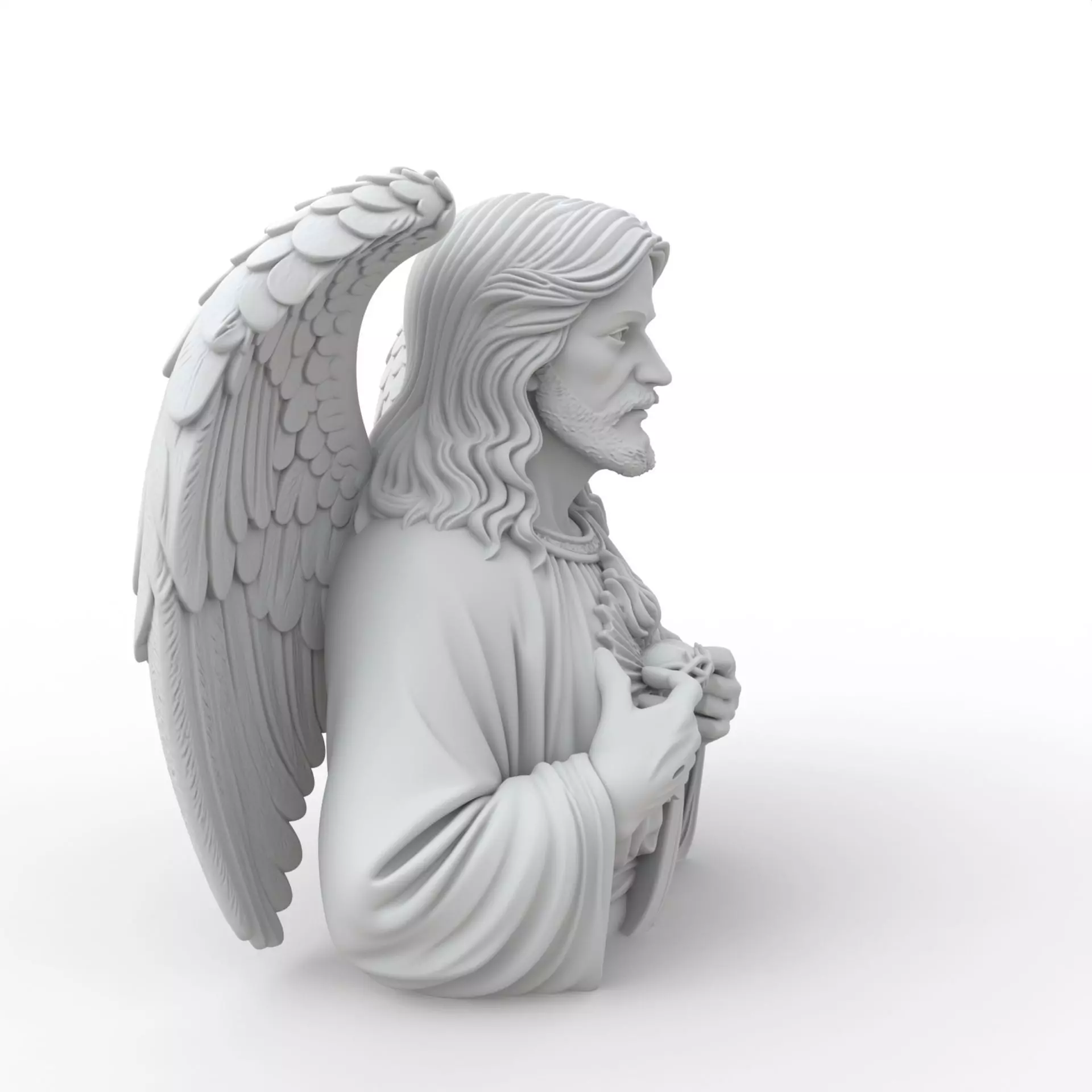 Jesus Christ Bust Jesus Christ Bust 3D Model for Printing 3D print model_28