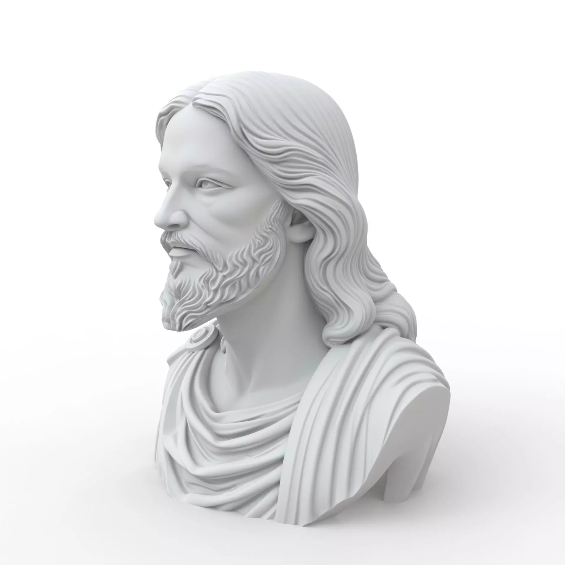 Jesus Christ Bust Jesus Christ Bust 3D Model for Printing 3D print model_7