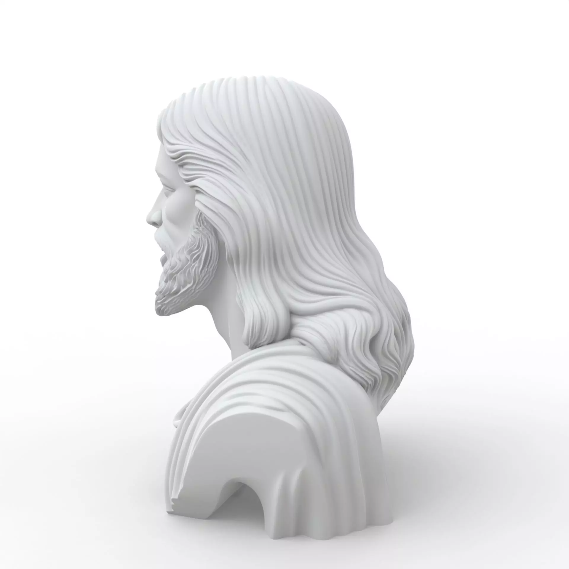 Jesus Christ Bust Jesus Christ Bust 3D Model for Printing 3D print model_12