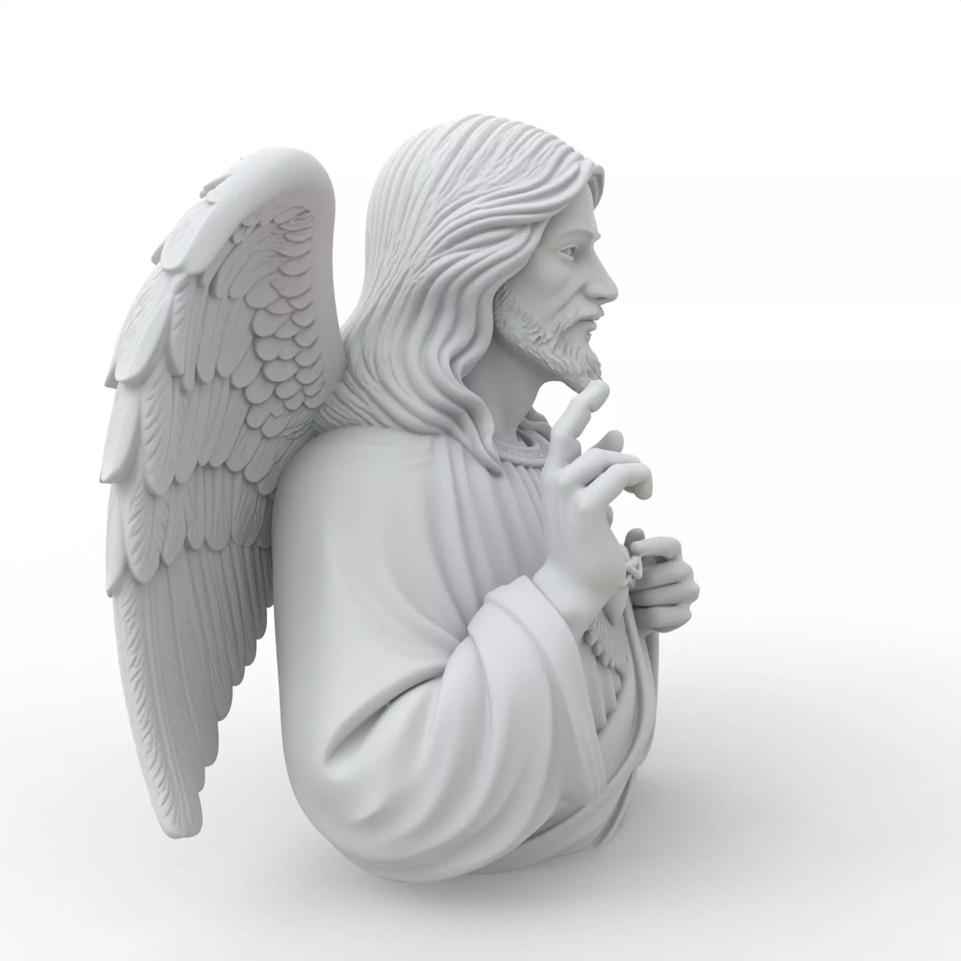 Jesus Christ Bust Jesus Christ Bust 3D Model for Printing 3D print model_25
