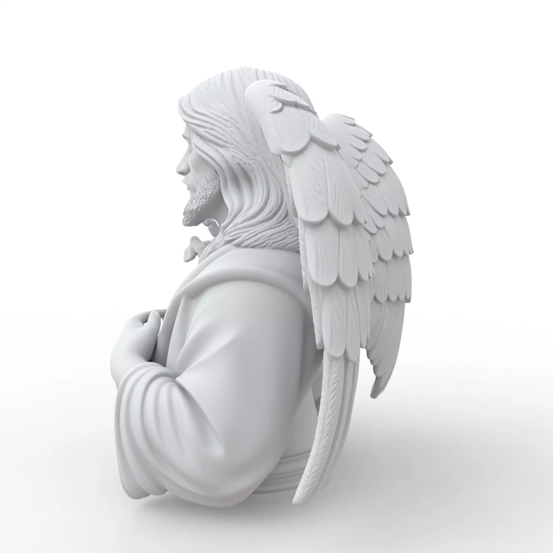 Jesus Christ Bust Jesus Christ Bust 3D Model for Printing 3D print model_10