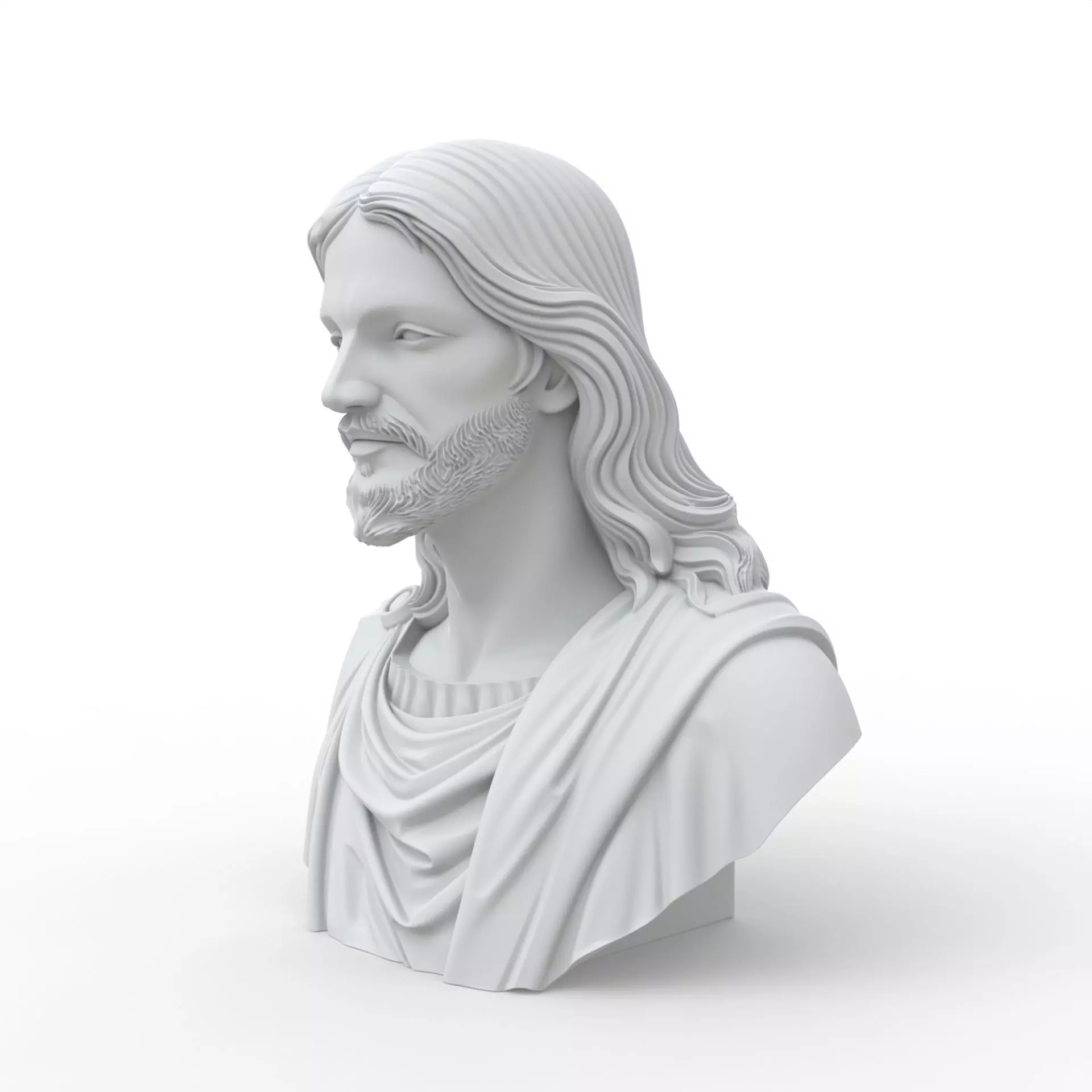 Jesus Christ Bust Jesus Christ Bust 3D Model for Printing 3D print model_9