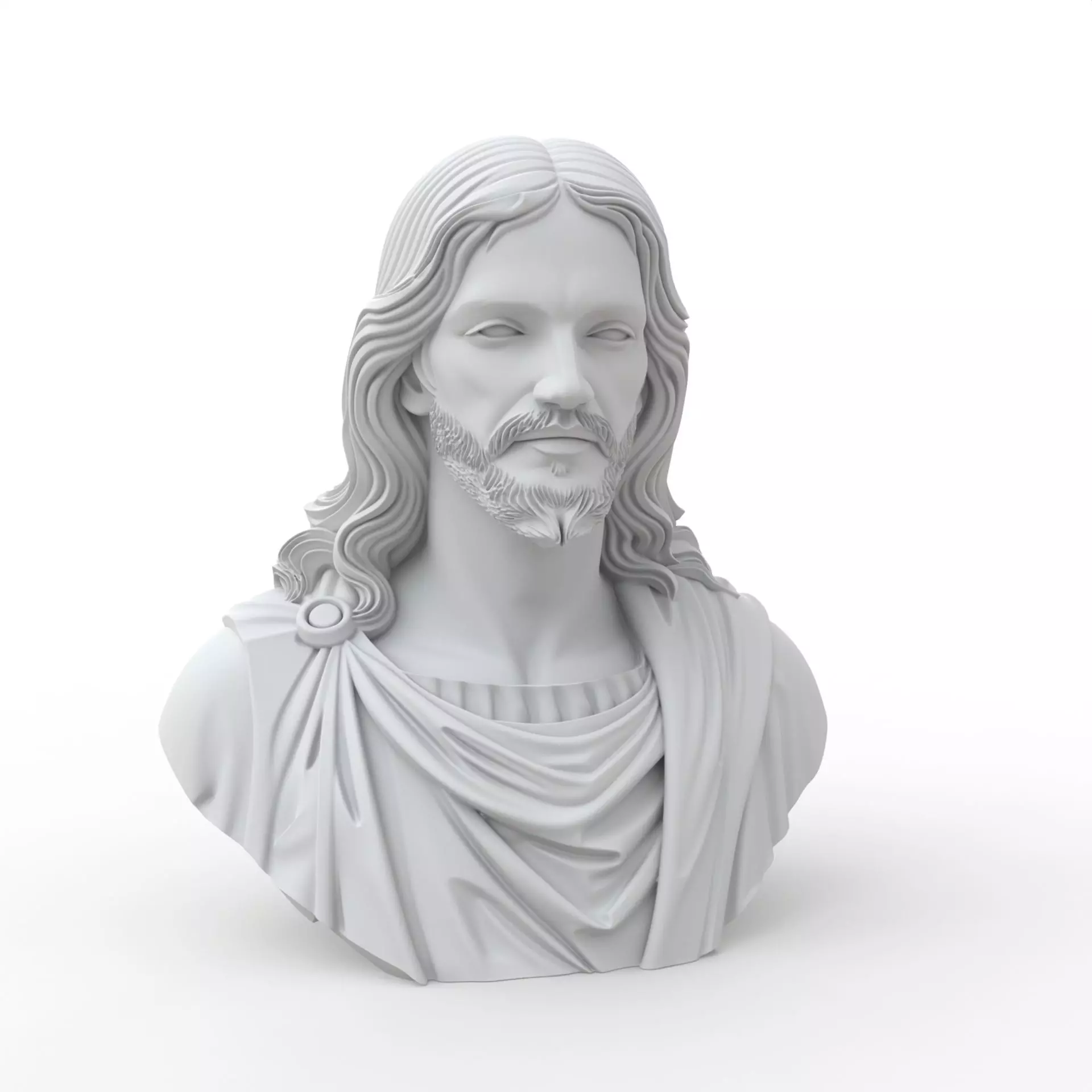 Jesus Christ Bust Jesus Christ Bust 3D Model for Printing 3D print model_31