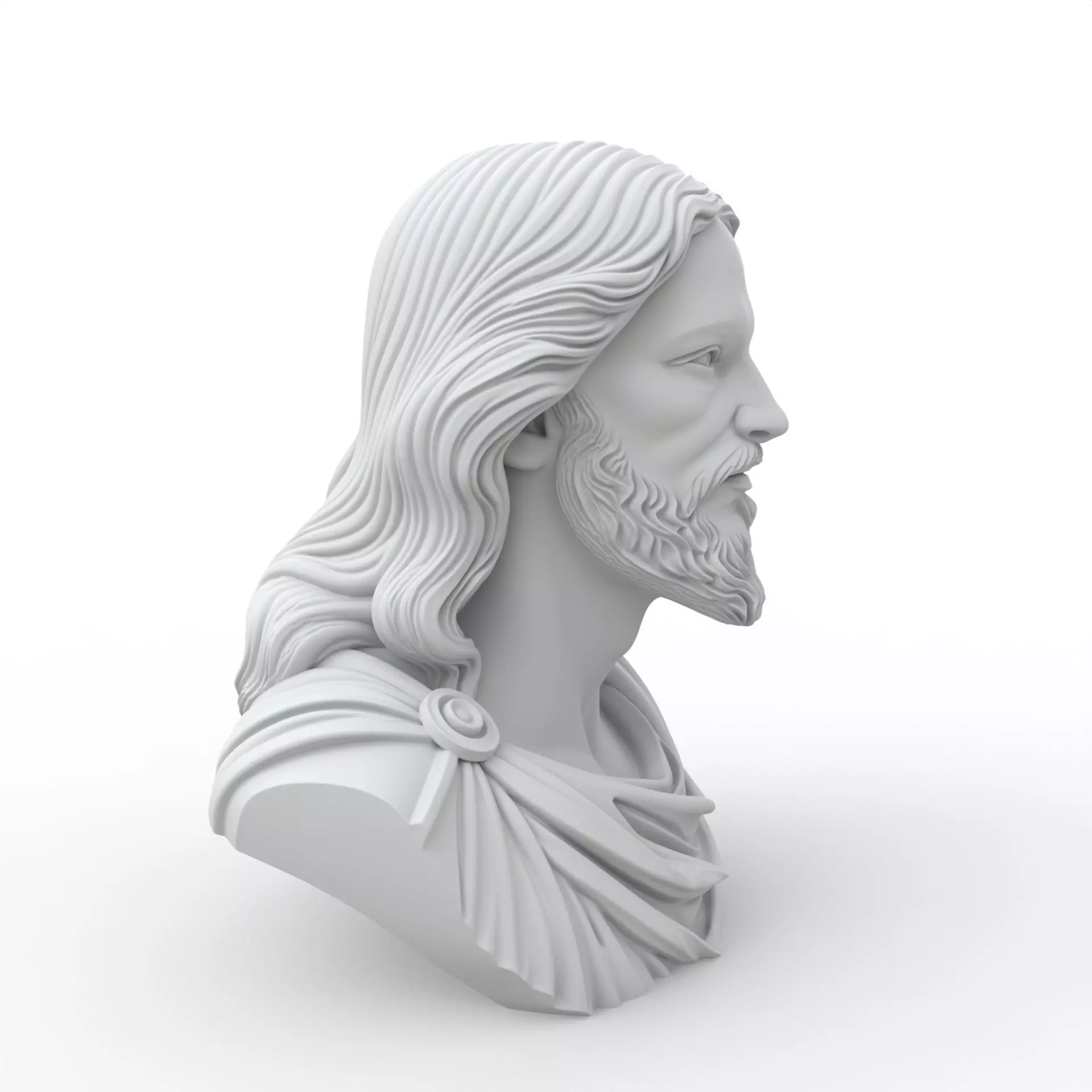 Jesus Christ Bust Jesus Christ Bust 3D Model for Printing 3D print model_27