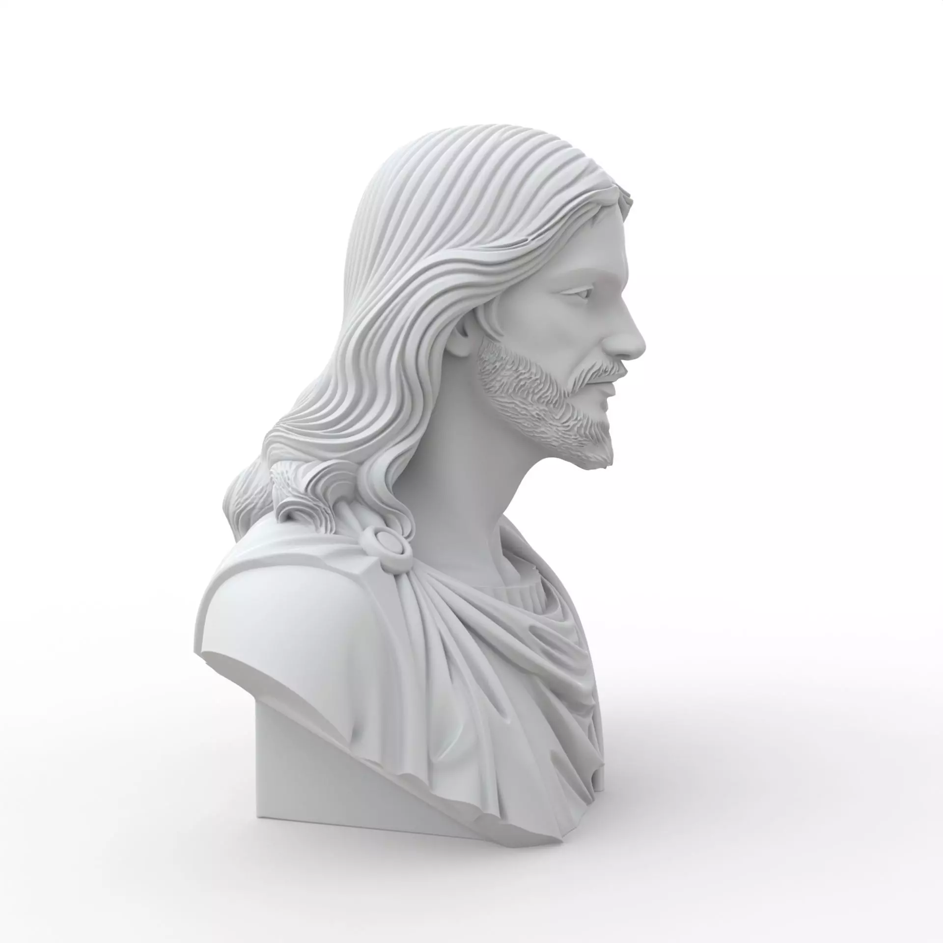 Jesus Christ Bust Jesus Christ Bust 3D Model for Printing 3D print model_26
