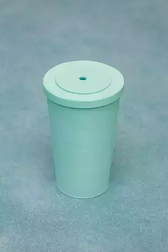 Cup with Straw Lid