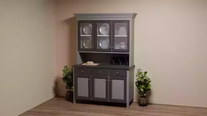 Rustic Shaker Hutch